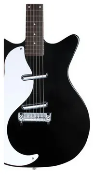 Danelectro 59M NOS+ Left Handed Electric Guitar in Black