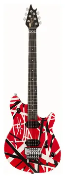 EVH Wolfgang Special Striped Red Black and White