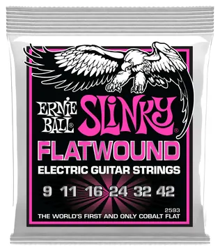 Ernie Ball Slinky Nickel Flatwound, Super .009-.042