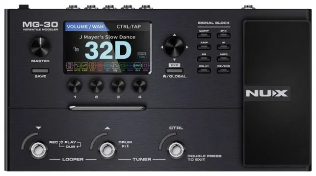 Nux MG-30 Pedaleira para Guitarra Elétrica 30 Amps e 8 IRs