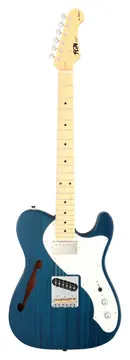 Fgn NTE110MMHT Neo Classic SH Transparent Blue E-Gitarre mit F-Loch und Gigbag