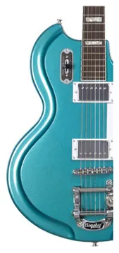 Airline '59 Coronado DLX Electric Guitar in Metallic Blue
