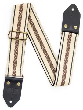 Panlipi BAGU05 Cuabao 5x140cm Guitar Strap Brown, Cream