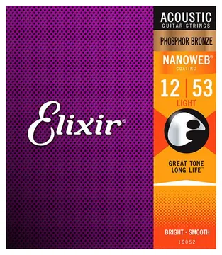 Elixir Westerngitarrensaiten Phosphor Bronze 012-053 E16052