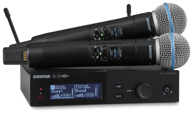 Shure SLXD24D+ Beta58-G65=470-606 MHz