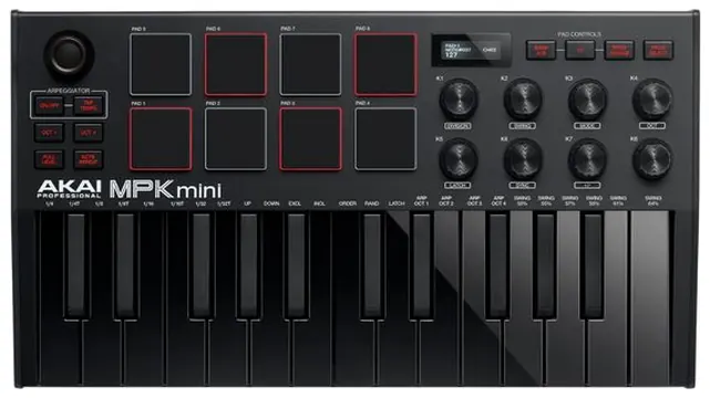 Akai MPK MINI MK3 BK CLAVIER MAITRE USB NOIR - 25 touches / 8 pads