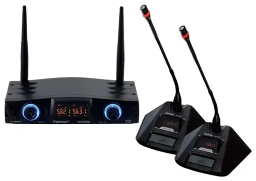 Karsect Microfone S/ Fio Karsect Krd 200 DG Duplo Gooseneck