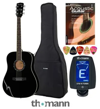 Harley Benton D120BK Bundle English