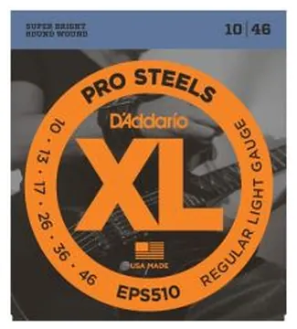 Corde elettrica D`Addario EPS510 pro steel regular light 10-
