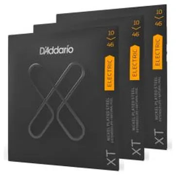 Corde elettrica D`Addario XTE1046 XT regular light 10-46 3 pezzi