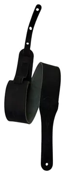 Taylor 2.5" Sanded Leather Gitarrengurt - Medium Black