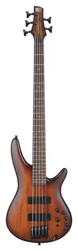 Ibanez Contrabaixo Ibanez SR505A MHL Mogno Marrom Burst Ativo/Passivo 5 Cordas