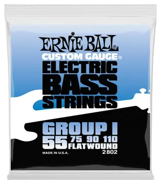Ernie Ball Flatwound E-Bass Saiten Satz 55-110
