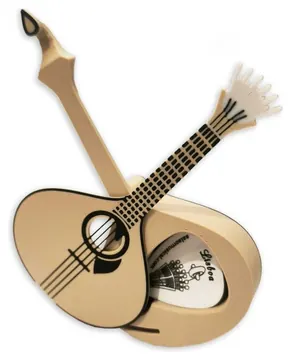 Porta Palhetas em Forma de Guitarra Portuguesa