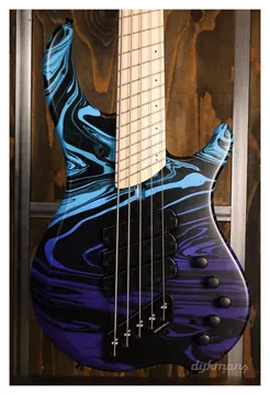 Dingwall Limited Edition NG3 "Nolly" Signature, 5-String, Purple-Blue Fade Swirl