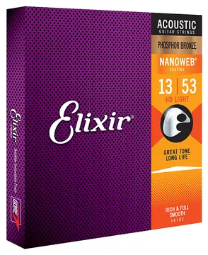 Elixir 16182 Akustik PhBronze CL Nano 013-053