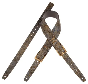 Magrabo Straps Tw in Buckle TC Embossed Seurat Bianco 7 cm fibbie Meccano Ottone