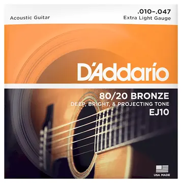 D'Addario EJ10 010-047