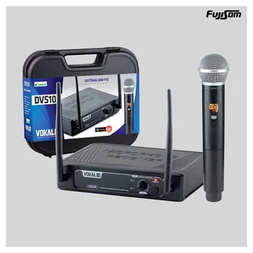 Vokal Microfone Vokal Sem Fio DVS-100SM Single Mao| Fujisom
