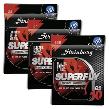 Strinberg Encordoamento Stringberg Extra Light 0.09 Para Guitarra Elétrica