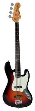 SX SJB62 Jazz Bass 3 Tone Sunburst Elektrische Basgitaar