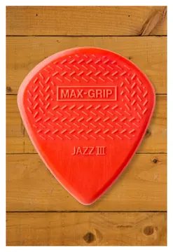 Dunlop Max-Grip Jazz III Nylon Pick - 1.38mm - 6-Pack