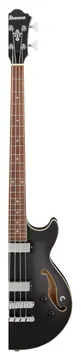 Ibanez AGB200-BKF Artcore Hollowbody E-Bass, black flat