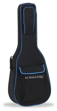 Schagerl Gitarrentasche 3/4 schwarz/blau