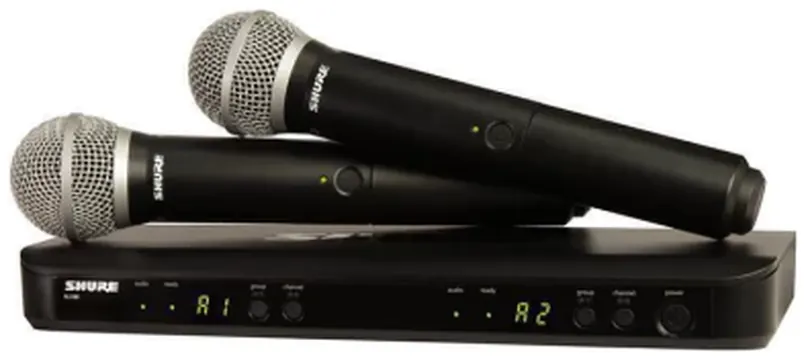 Shure Microfone S/ Fio Shure Blx 288 Br/ Pg 58 M15 M/M