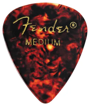 Fender 351 Pick Celluloid Tortoise Medium 12er