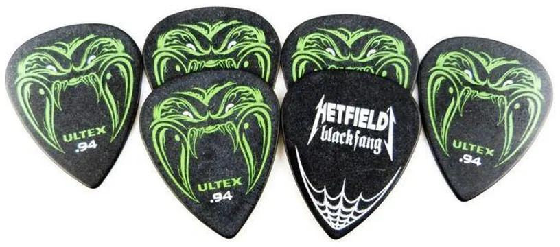 Dunlop PH112P.94 Plectres HETFIELD'S Black Fang .94mm Sachet De 6