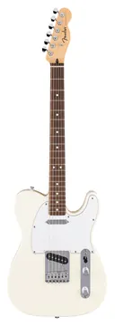 Fender Standard Telecaster LRL Witte slagplaat Olympisch wit