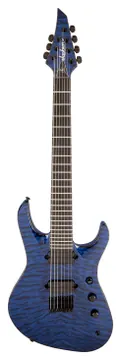 Jackson USA Signature Chris Broderick Soloist HT7 touche ebene Transparent Blue