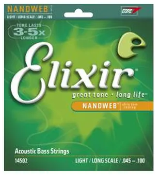 Elixir Nanoweb Bass Long Scale Light 45-100