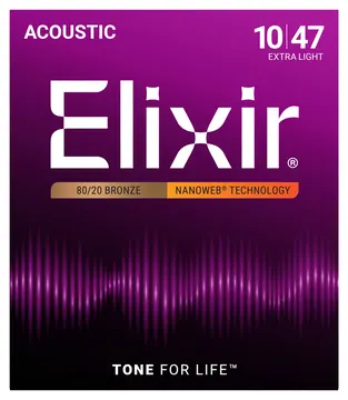 Elixir 11002 Bronze Nanoweb Extra Light | 010-047