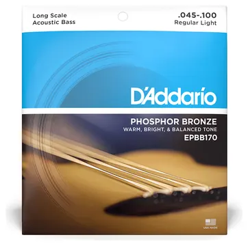 Daddario EPBB170 Phosphor Bronze Acoustic Bass 45-100