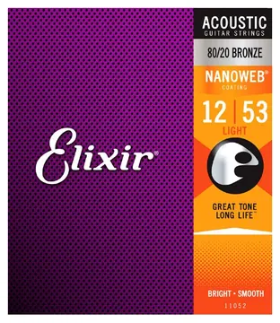 Encordoamento Elixir P/guit.acustic.nanoweb 12/53