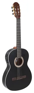 Caballero Principio CA-PM BE Slim body 4/4 Elektro-Akustik-Gitarre, schwarz matt (500.469)