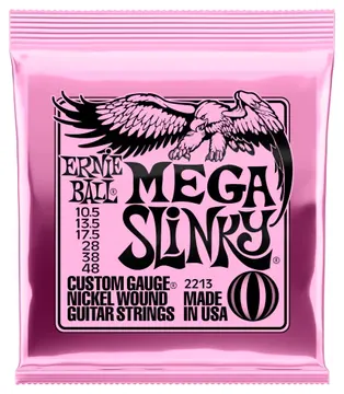 Ernie Ball Encordoamento Guitarra 10.5 / 048 Ernie Ball Mega Slinky P2213 Cód. 12852