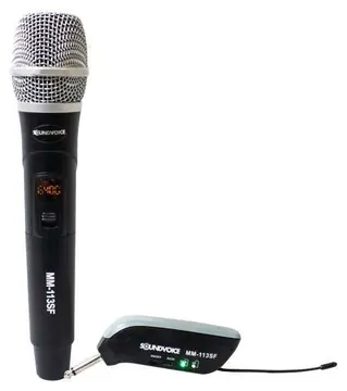Soundvoice Microfone Sem Fio de Bastão SoundVoice MM-113