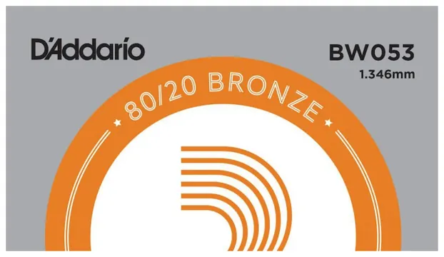 D'addario BW053 Corda singola in bronzo per chitarra avvolta 053