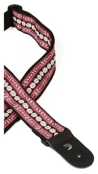 D_Addario D'addario 50A13 "woven" Courroie Guitare Tissee - Henna