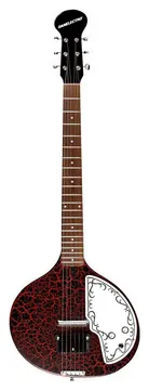 Danelectro Babysitar Red Crackle
