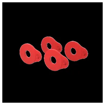 Daddario Flex Lock Strap Block 4-PK Red