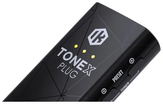 IK Multimedia TONEX PLUG Mini Amp x cuffia, portatile per Chitarra e Basso, Nero