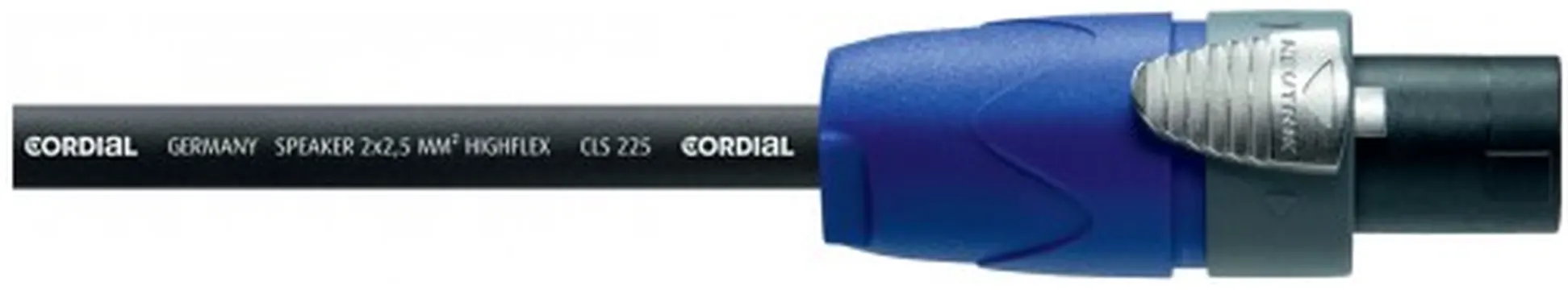 Cordial CPL10LP25 Câble HP Neutrik Speakon 2 Points/Jack Mono - 10M