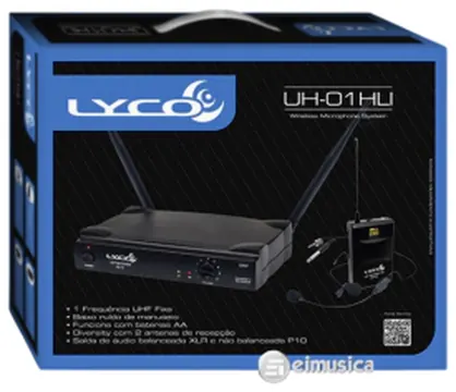 Lyco Microfone Sem Fio Lyco UH-01HLI Headset, Lapela E Instrumento