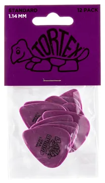 Dunlop Tortex Standard 1.14 Plectrum 12-Pack paars