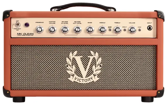Victory MK Clean 100w Hand-Wired Valve Amp Head in Cognac