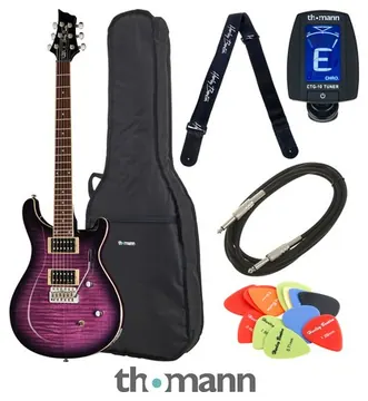 Harley Benton CST-24T Purple Burst Bundle
